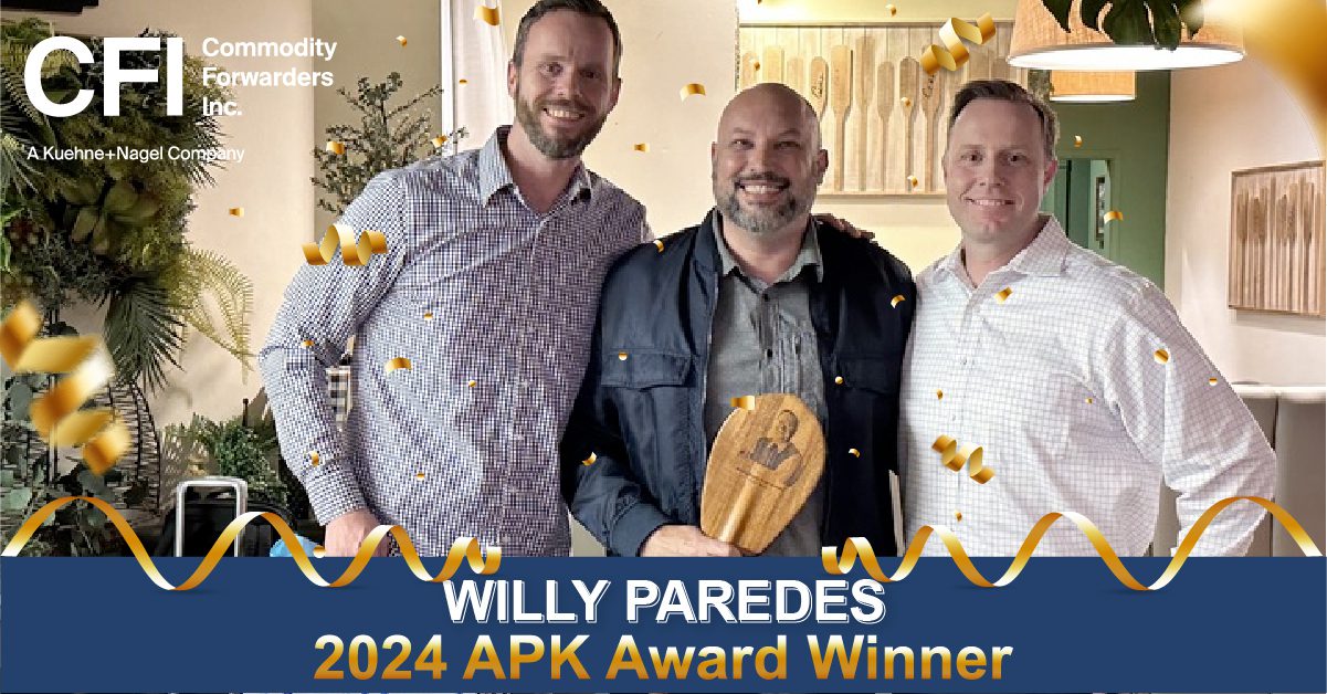 CFI’s Second Annual APK Award Commodity Forwarders